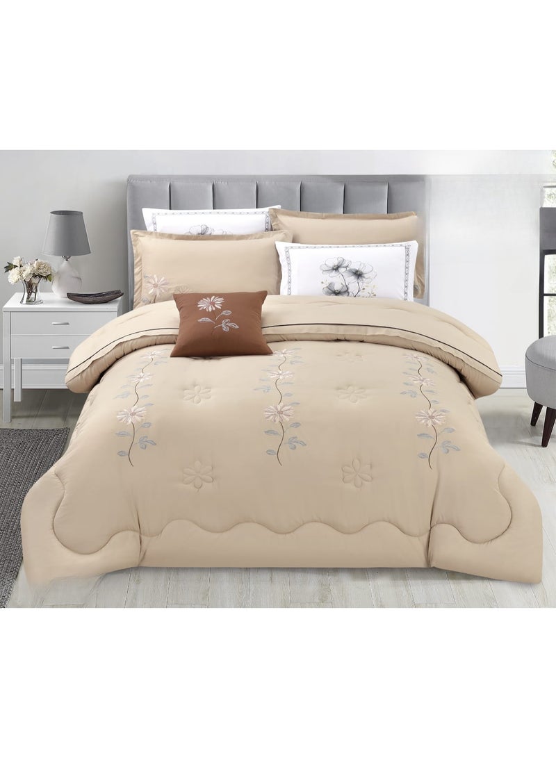 مفرش مطرز نفرين 7قطع فاخر